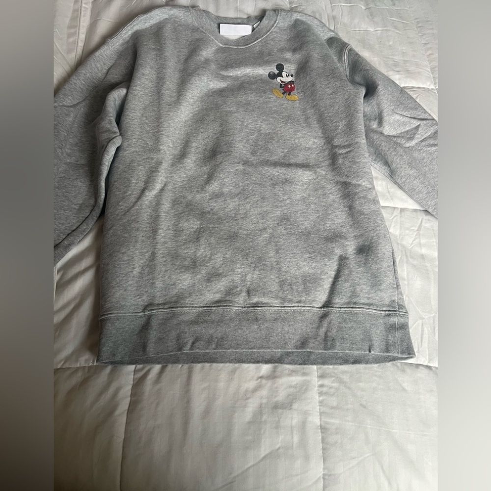Disney Gray Mickey Mouse Men's Sweater